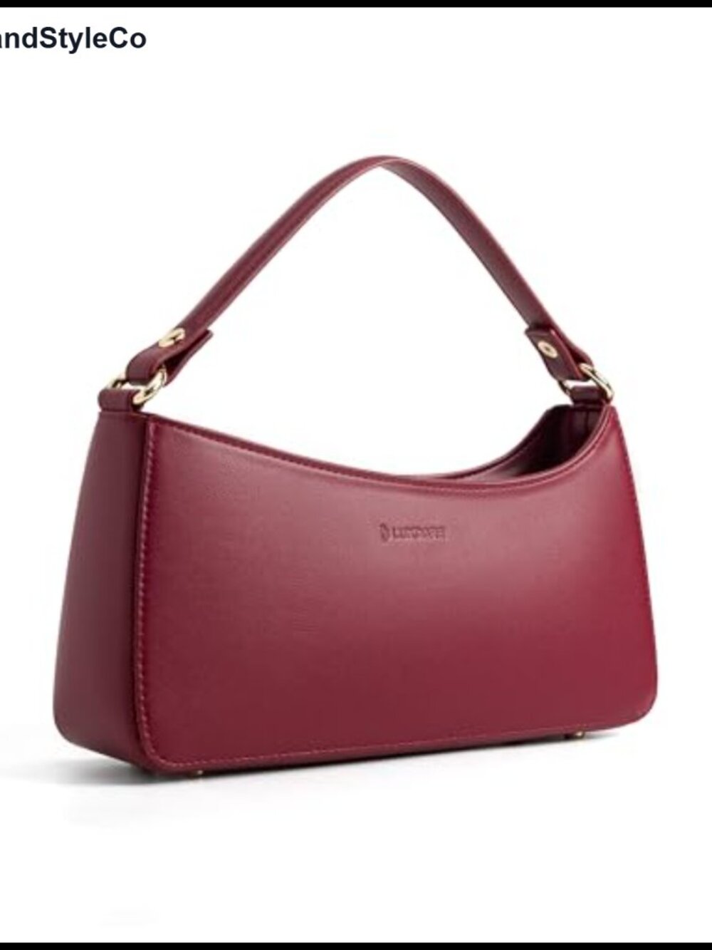 Nappa Vegan Leather Shoulder Bag Women Crossbody Purse Adjustable Strap Gold